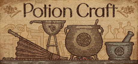 Potion Craft Alchemist Simulator cozy game title card